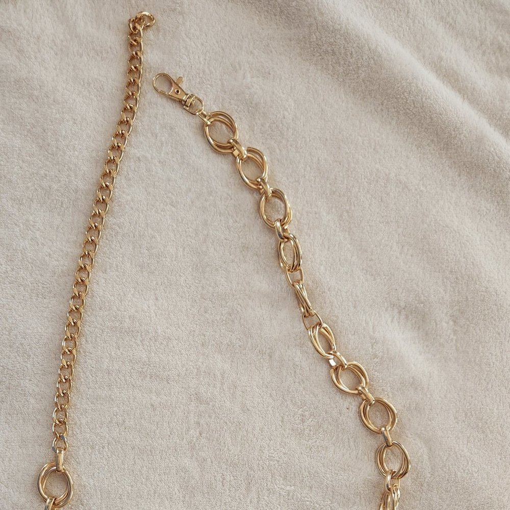 Gold chain belt